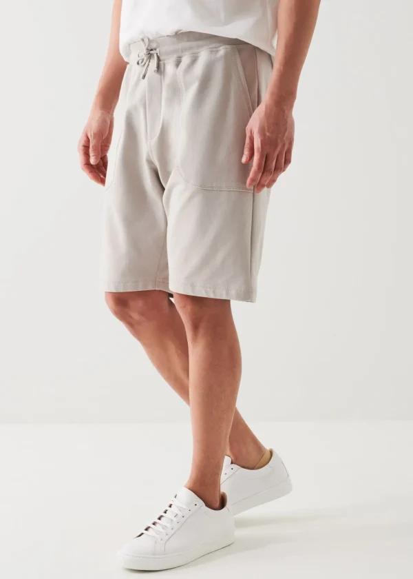 PATRICK ASSARAF Pima Cotton French Terry Drawstring Short | Men Bottoms