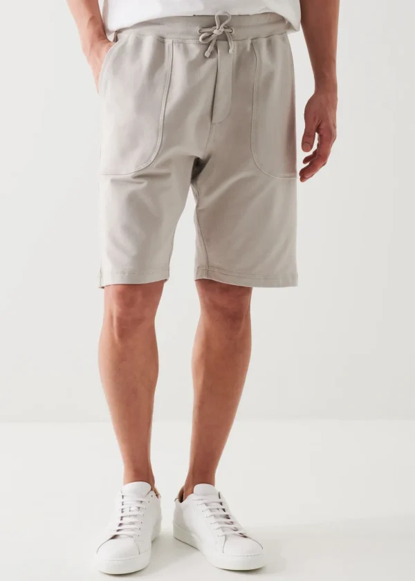 PATRICK ASSARAF Pima Cotton French Terry Drawstring Short | Men Bottoms