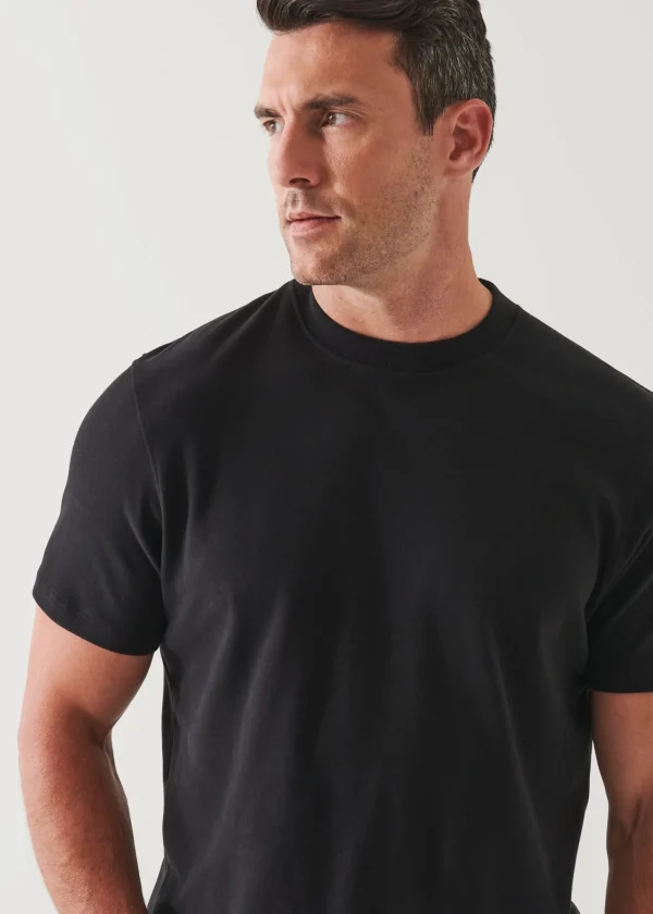 PATRICK ASSARAF Pima Cotton Stretch Brushed T-Shirt | Men T-Shirts