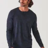 PATRICK ASSARAF Pima Cotton Stretch Camo Henley | Men T-Shirts