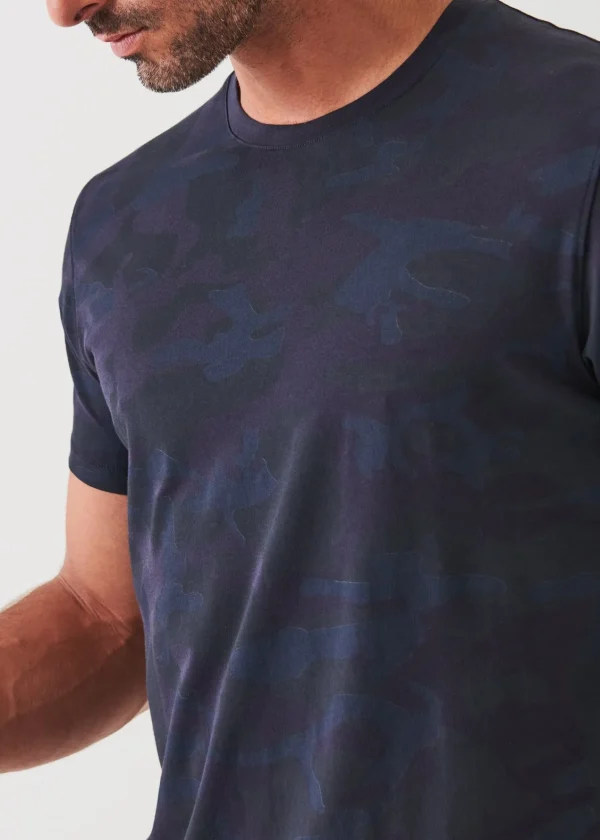 PATRICK ASSARAF Pima Cotton Stretch Camo T-Shirt | Men T-Shirts