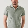 PATRICK ASSARAF Pima Cotton Stretch Overdye Polo | Men Polos