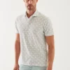 PATRICK ASSARAF Pima Cotton Stretch Printed Polo | Men Polos