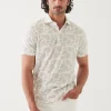 PATRICK ASSARAF Pima Cotton Stretch Printed Polo | Men Polos