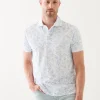 PATRICK ASSARAF Pima Cotton Stretch Printed Polo | Men Polos