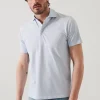 PATRICK ASSARAF Pima Cotton Stretch Printed Polo | Men Polos