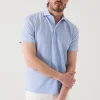 PATRICK ASSARAF Pima Cotton Stretch Printed Polo | Men Polos