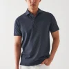 PATRICK ASSARAF Pima Cotton Stretch Printed Polo | Men Polos