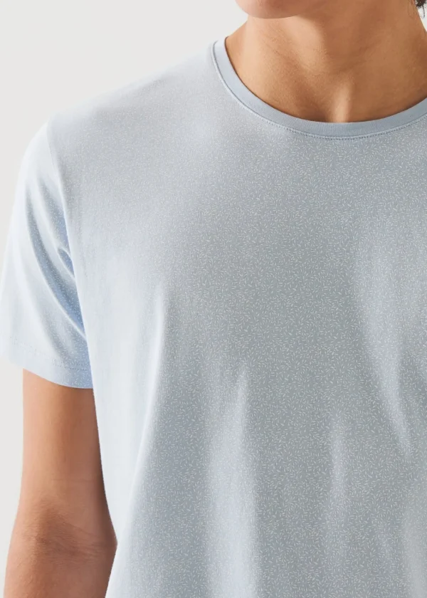 PATRICK ASSARAF Pima Cotton Stretch Printed T-Shirt | Men T-Shirts