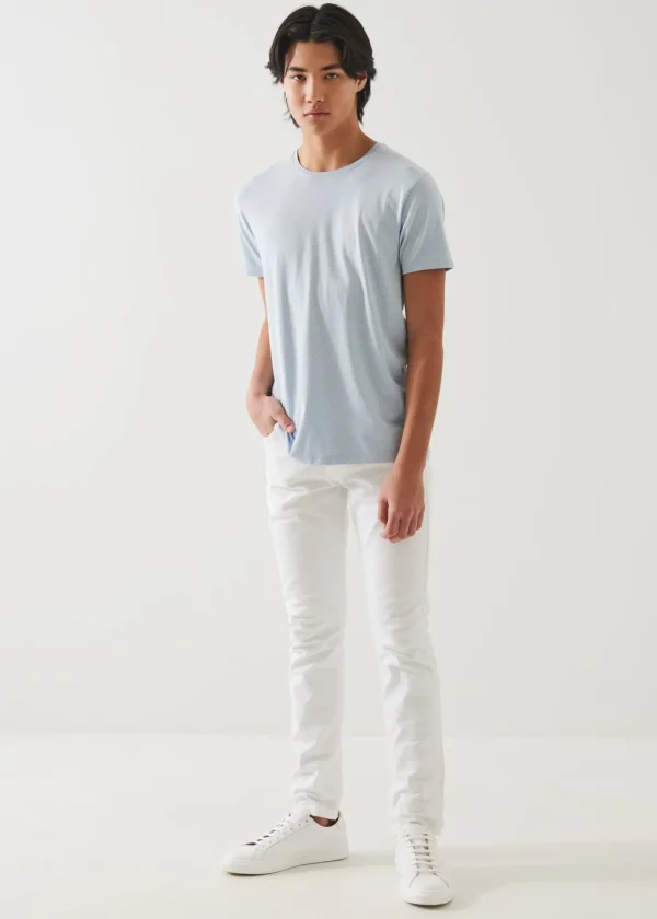 PATRICK ASSARAF Pima Cotton Stretch Printed T-Shirt | Men T-Shirts