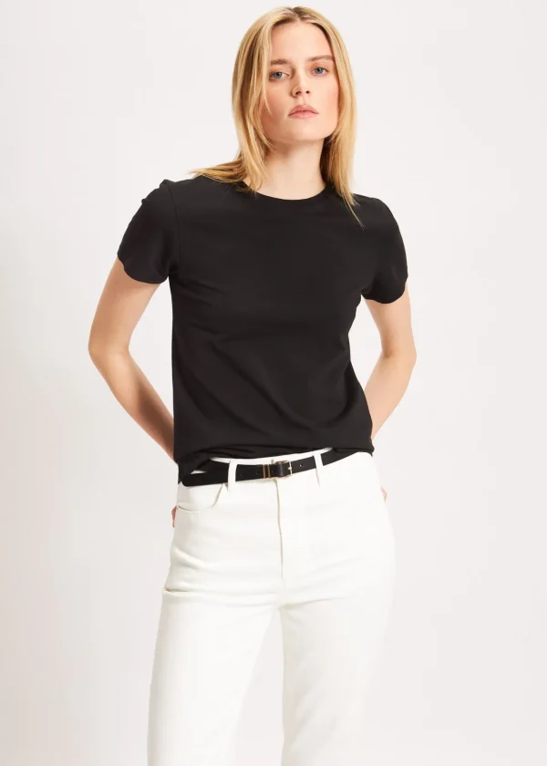 PATRICK ASSARAF Pima Cotton Stretch Slim T-Shirt | Women T-Shirts