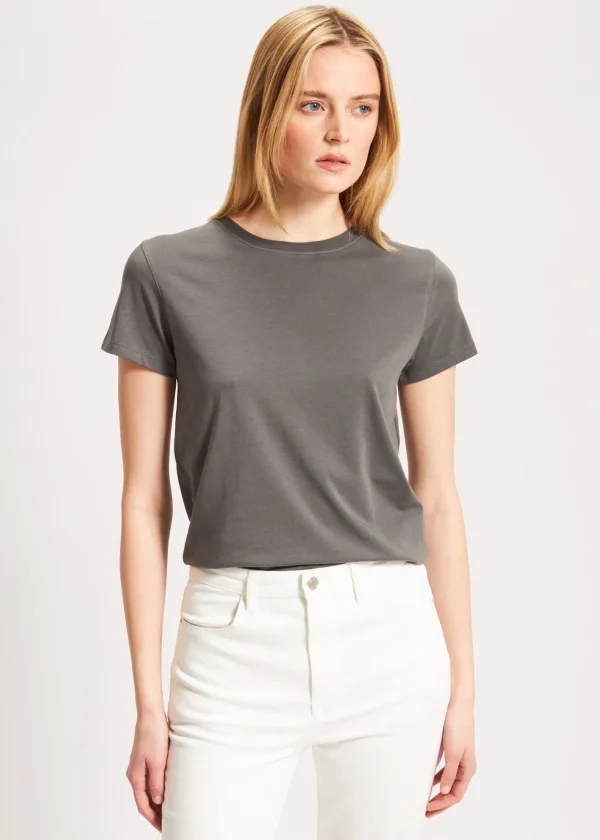 PATRICK ASSARAF Pima Cotton Stretch Slim T-Shirt | Women T-Shirts