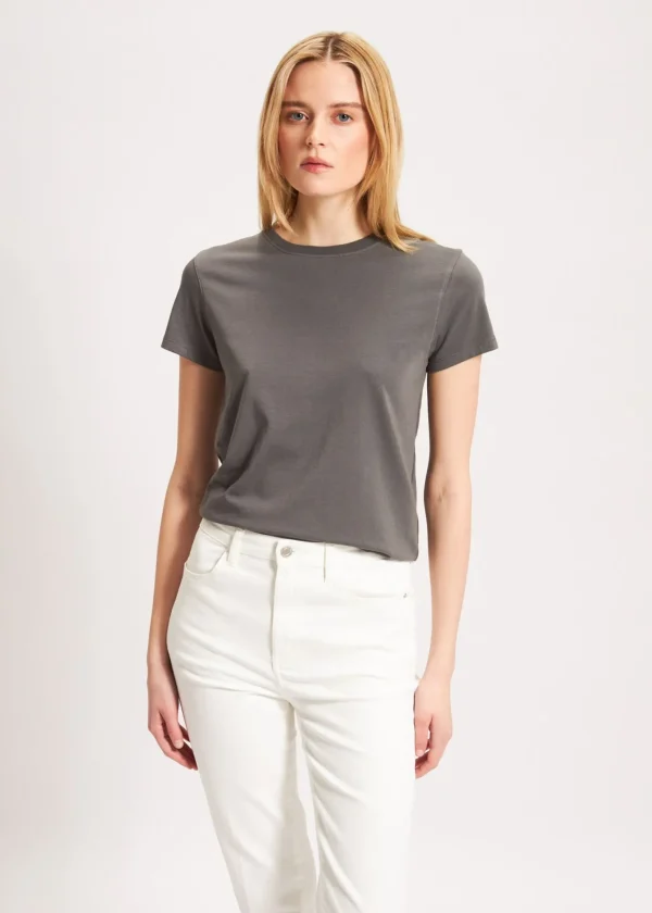 PATRICK ASSARAF Pima Cotton Stretch Slim T-Shirt | Women T-Shirts