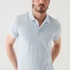 PATRICK ASSARAF Pima Cotton Stretch Tipped Polo | Men Polos