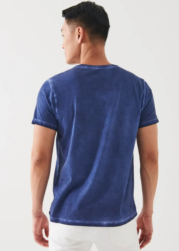 PATRICK ASSARAF Pima Cotton Stretch Vintage Wash T-Shirt | Men T-Shirts