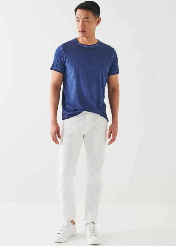 PATRICK ASSARAF Pima Cotton Stretch Vintage Wash T-Shirt | Men T-Shirts