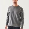 PATRICK ASSARAF Pima Stretch Fleece Crewneck | Men Sweatshirts & Hoodies