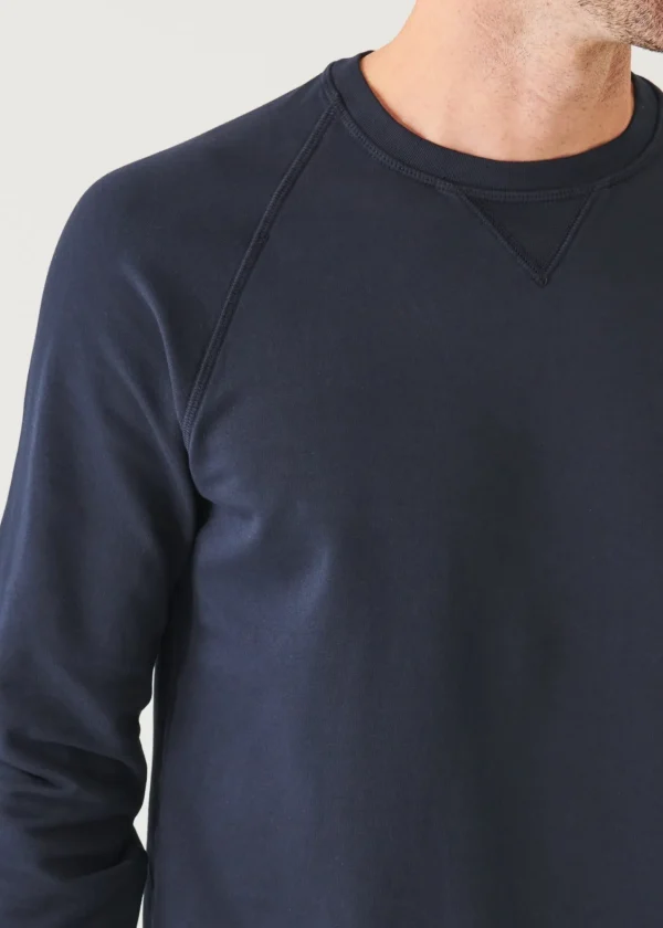 PATRICK ASSARAF Pima Stretch Fleece Crewneck | Men Sweatshirts & Hoodies