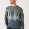 PATRICK ASSARAF Pima Stretch Fleece Degrade Crewneck | Men Sweatshirts & Hoodies