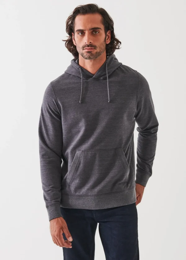 PATRICK ASSARAF Pima Stretch Fleece Hoodie | Men Sweatshirts & Hoodies