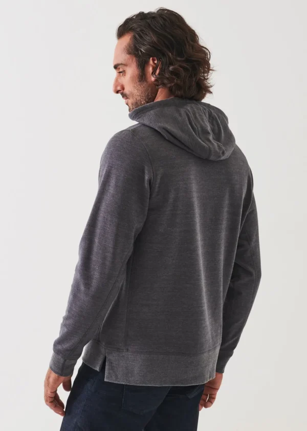 PATRICK ASSARAF Pima Stretch Fleece Hoodie | Men Sweatshirts & Hoodies