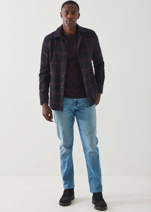 PATRICK ASSARAF Plaid Shirt Jacket | Men Outerwear