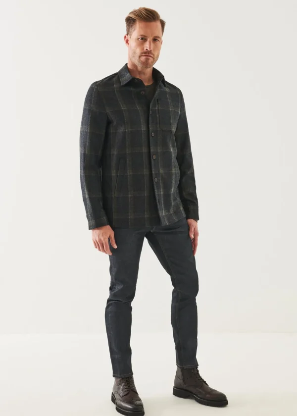 PATRICK ASSARAF Plaid Shirt Jacket | Men Shirt Jackets