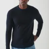 PATRICK ASSARAF Plaited Merino Wool Crewneck | Men Knitwear