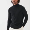 PATRICK ASSARAF Plaited Merino Wool Turtleneck | Men Knitwear