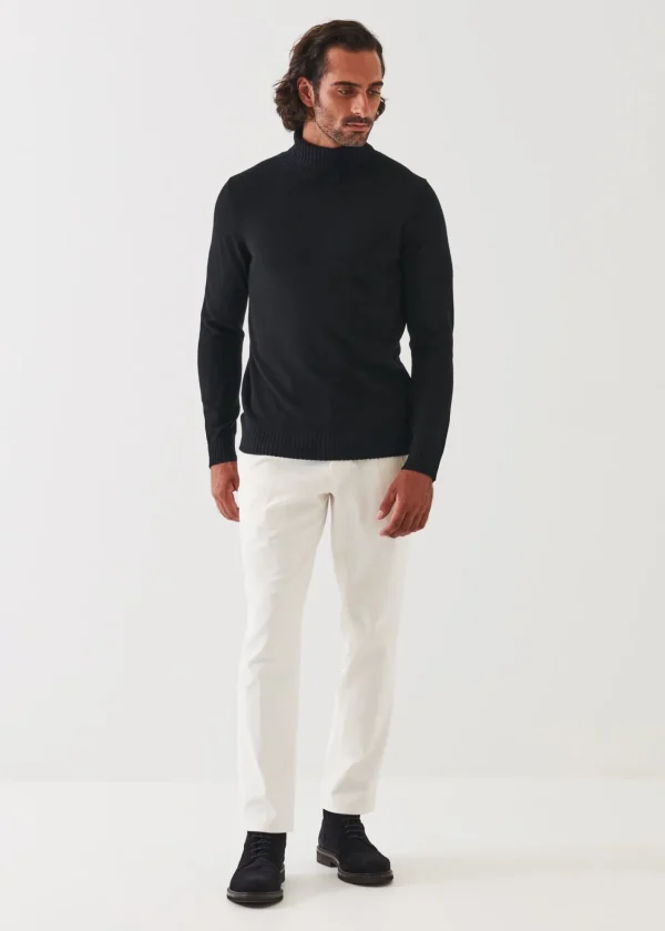 PATRICK ASSARAF Plaited Merino Wool Turtleneck | Men Knitwear