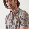 PATRICK ASSARAF Printed Linen Shirt | Men Shirts