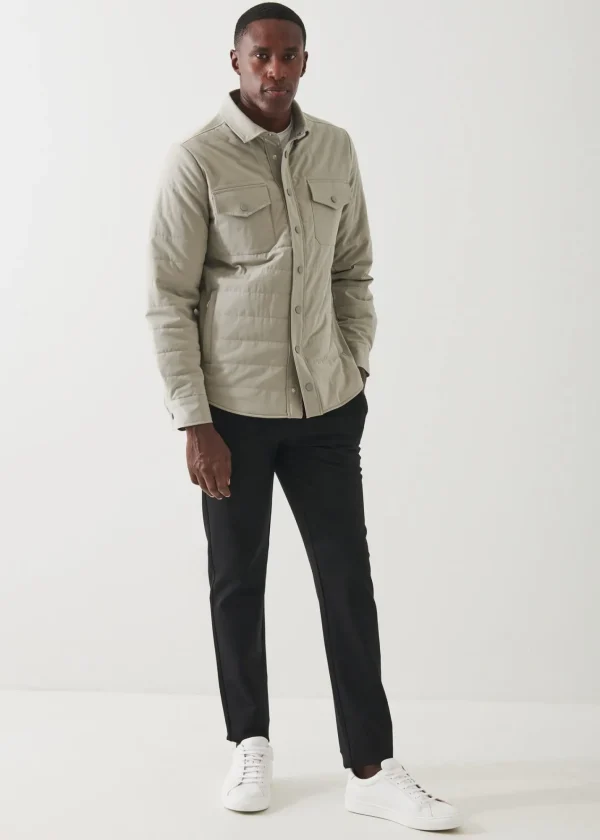 PATRICK ASSARAF Quilted Shirt Jacket | Men Shirt Jackets