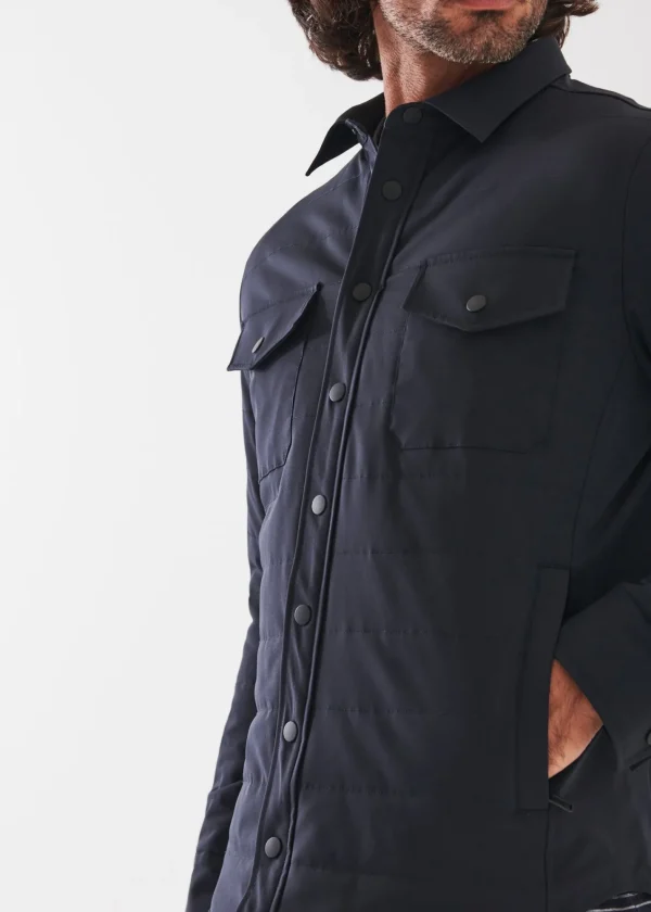 PATRICK ASSARAF Quilted Shirt Jacket | Men Shirt Jackets