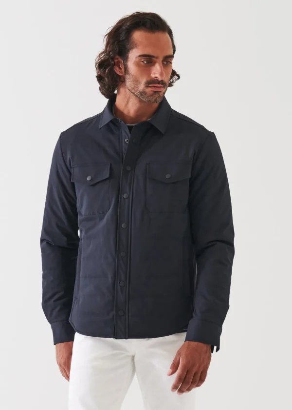 PATRICK ASSARAF Quilted Shirt Jacket | Men Shirt Jackets