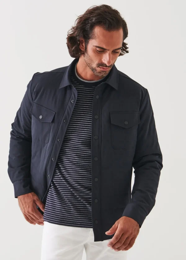 PATRICK ASSARAF Quilted Shirt Jacket | Men Shirt Jackets