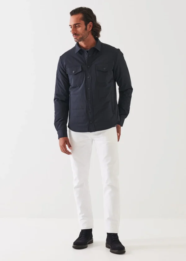 PATRICK ASSARAF Quilted Shirt Jacket | Men Shirt Jackets