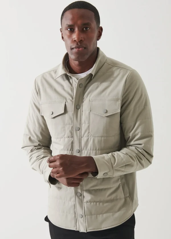 PATRICK ASSARAF Quilted Shirt Jacket | Men Outerwear