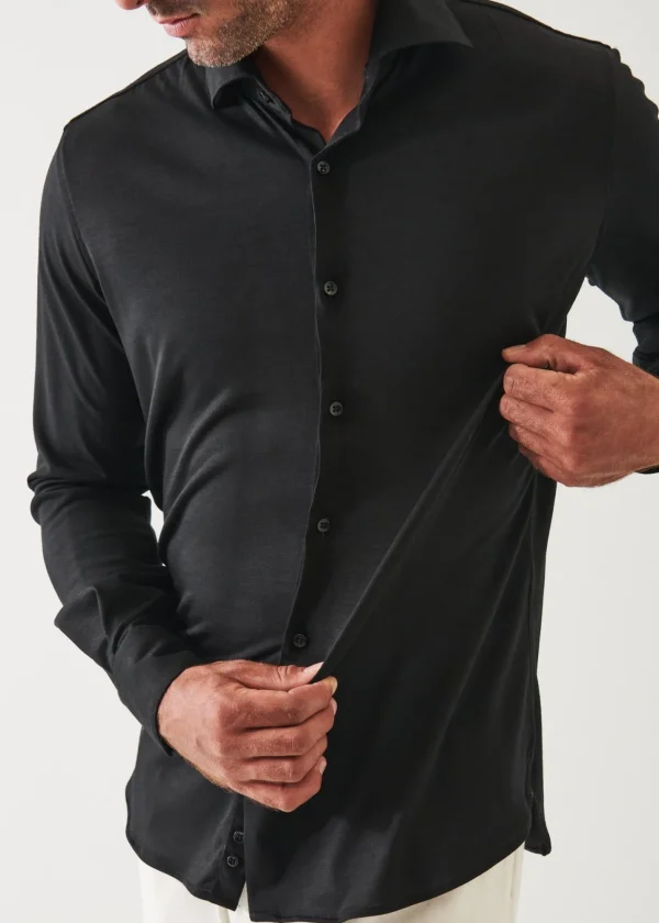 PATRICK ASSARAF Reda Active Wool Knit Shirt | Men Shirts