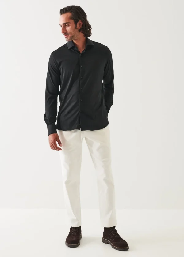 PATRICK ASSARAF Reda Active Wool Knit Shirt | Men Shirts