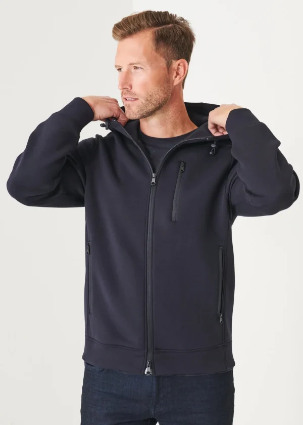 PATRICK ASSARAF Scuba Full-Zip Hoodie | Men Outerwear