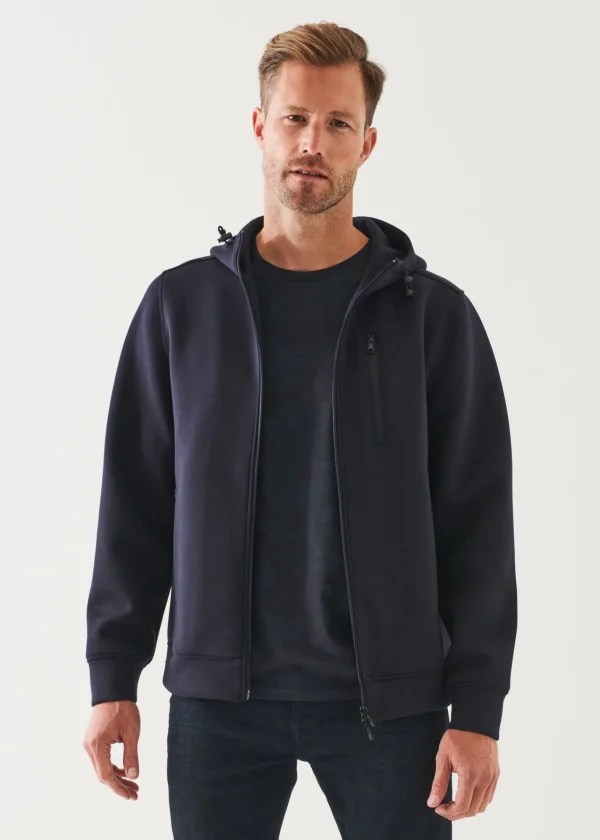 PATRICK ASSARAF Scuba Full-Zip Hoodie | Men Outerwear