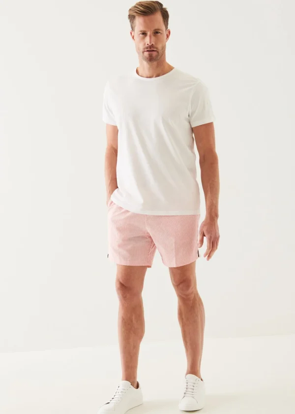 PATRICK ASSARAF Seersucker Swim Short | Men Bottoms