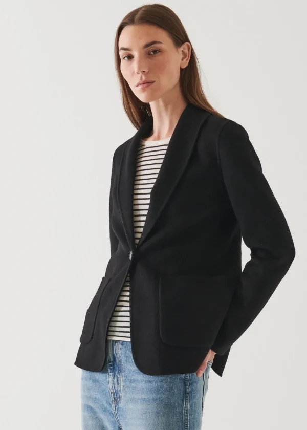 PATRICK ASSARAF Shawl Collar Cashmere Blazer | Women Blazers