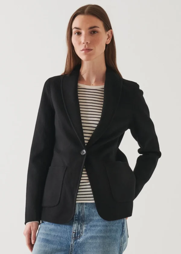 PATRICK ASSARAF Shawl Collar Cashmere Blazer | Women Blazers