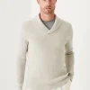 PATRICK ASSARAF Shawl Collar Merino Wool Sweater | Men Knitwear