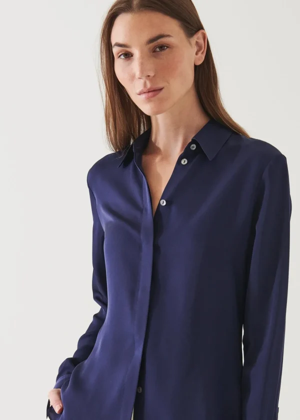 PATRICK ASSARAF Slim Silk Shirt | Women Shirts