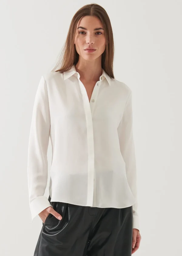 PATRICK ASSARAF Slim Silk Shirt | Women Shirts