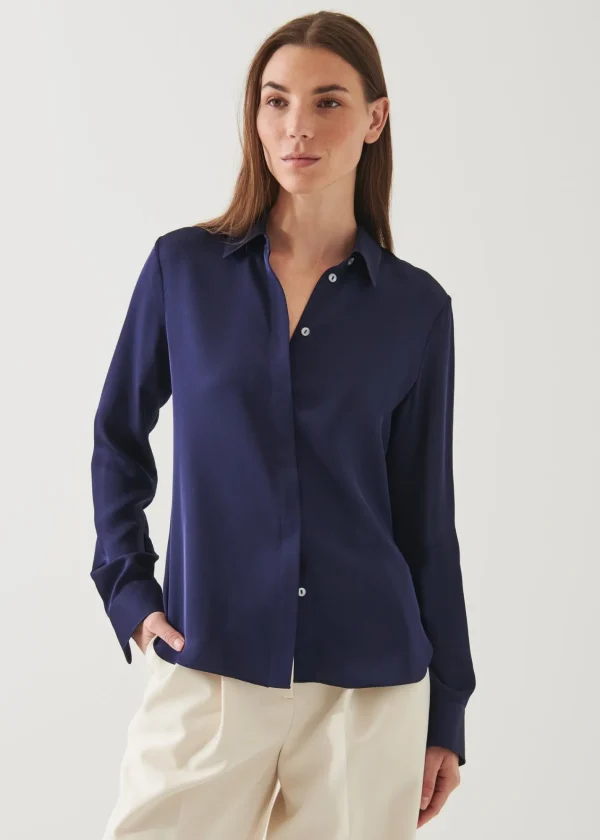 PATRICK ASSARAF Slim Silk Shirt | Women Shirts