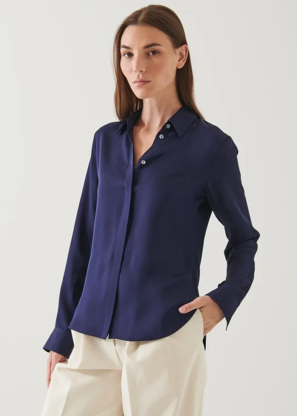 PATRICK ASSARAF Slim Silk Shirt | Women Shirts