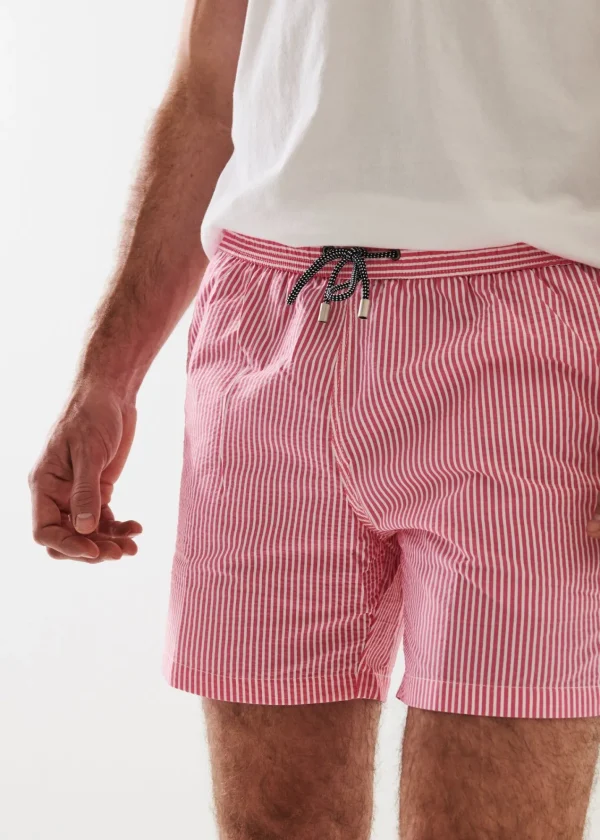 PATRICK ASSARAF Striped Swim Short | Men Bottoms